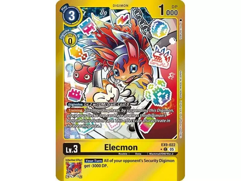 Elecmon (Limited Foil) – EX09 Versus Monster | Carta DIGIMON en México
