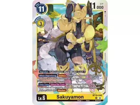 Sakuyamon (Rare) – BT19-20 Special Booster 2.5 | Carta DIGIMON en México