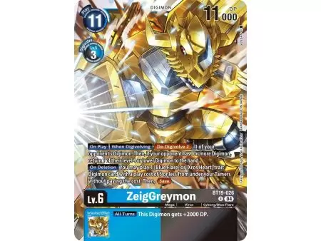 ZeigGreymon (Rare) – BT19-20 Special Booster 2.5 | Carta DIGIMON en México