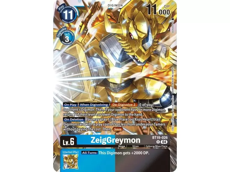 ZeigGreymon (Rare) – BT19-20 Special Booster 2.5 | Carta DIGIMON en México