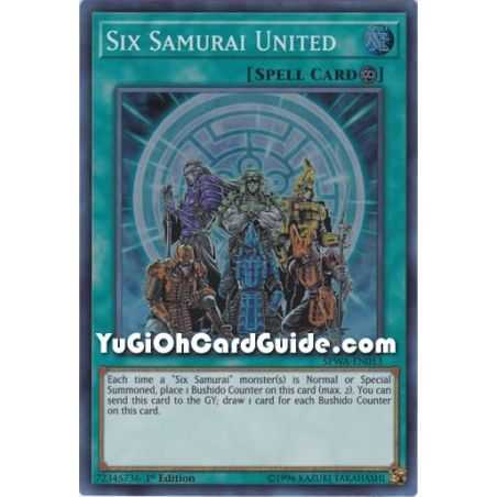 Six Samurai United (Super Rare) – Spirit Warriors | Carta YUGIOH en México