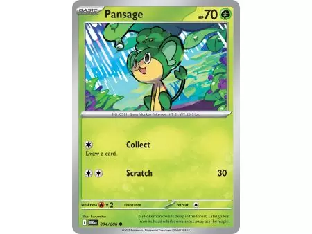 Pansage (Common) – Black Bolt SV10.5 | Carta POKEMON en México