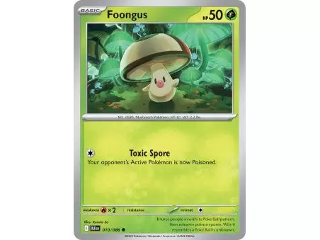 Foongus (Common) – Black Bolt SV10.5 | Carta POKEMON en México