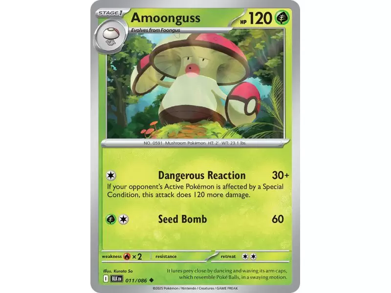 Amoonguss (Uncommon) – Black Bolt SV10.5 | Carta POKEMON en México