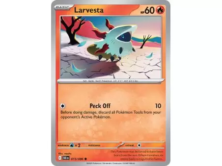 Larvesta (Common) – Black Bolt SV10.5 | Carta POKEMON en México