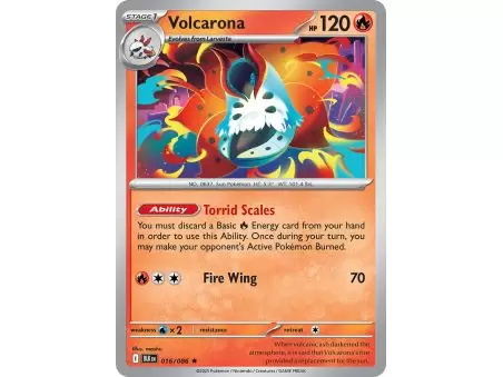 Volcarona (Rare Holofoil) – Black Bolt SV10.5 | Carta POKEMON en México