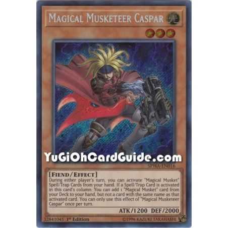 Magical Musketeer Caspar (Secret Rare) – Spirit Warriors | Carta YUGIOH en México