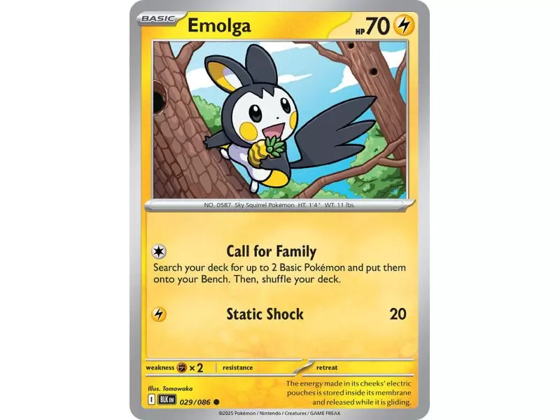 Emolga (Common) – Black Bolt SV10.5 | Carta POKEMON en México