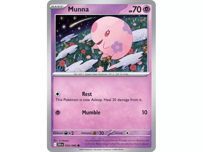Munna (Common) – Black Bolt SV10.5 | Carta POKEMON en México
