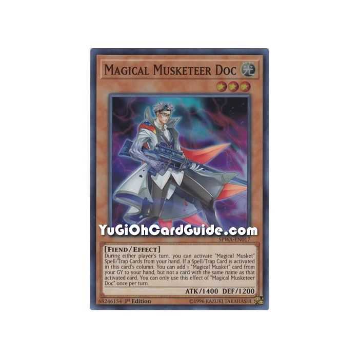 Magical Musketeer Doc (Super Rare) – Spirit Warriors | Carta YUGIOH en México
