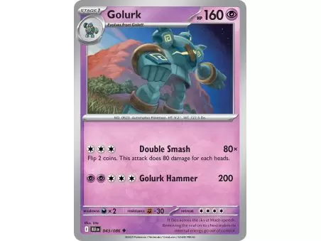 Golurk (Uncommon) – Black Bolt SV10.5 | Carta POKEMON en México