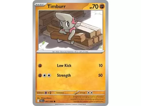 Timburr (Common) – Black Bolt SV10.5 | Carta POKEMON en México