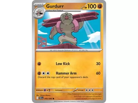 Gurdurr (Common) – Black Bolt SV10.5 | Carta POKEMON en México