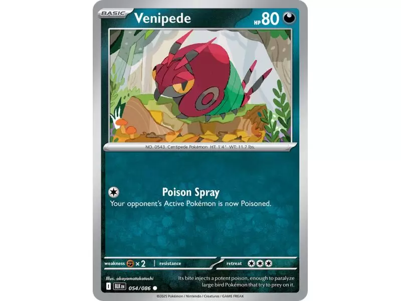 Venipede (Common) – Black Bolt SV10.5 | Carta POKEMON en México