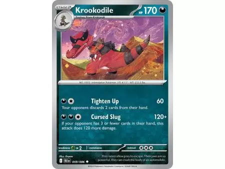 Krookodile (Uncommon) – Black Bolt SV10.5 | Carta POKEMON en México