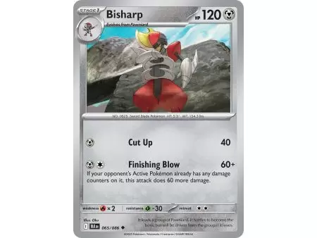 Bisharp (Uncommon) – Black Bolt SV10.5 | Carta POKEMON en México