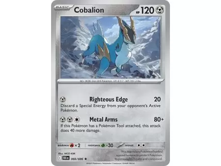 Cobalion (Rare Holofoil) – Black Bolt SV10.5 | Carta POKEMON en México