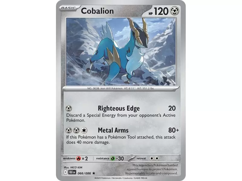Cobalion (Rare Holofoil) – Black Bolt SV10.5 | Carta POKEMON en México