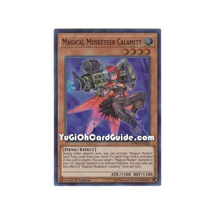 Magical Musketeer Calamity (Super Rare) – Spirit Warriors | Carta YUGIOH en México