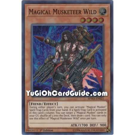 Magical Musketeer Wild (Super Rare) – Spirit Warriors | Carta YUGIOH en México