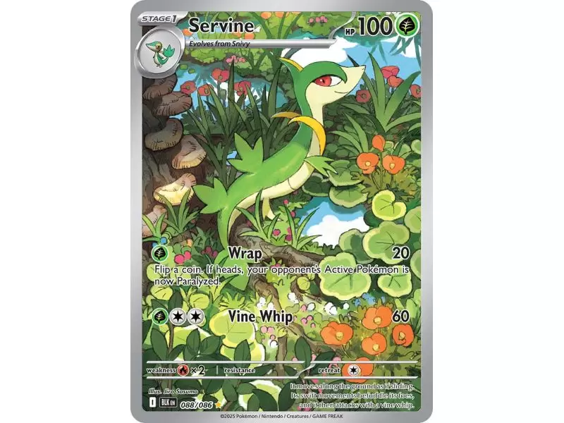 Servine (Illustration Rare) – Black Bolt SV10.5 | Carta POKEMON en México