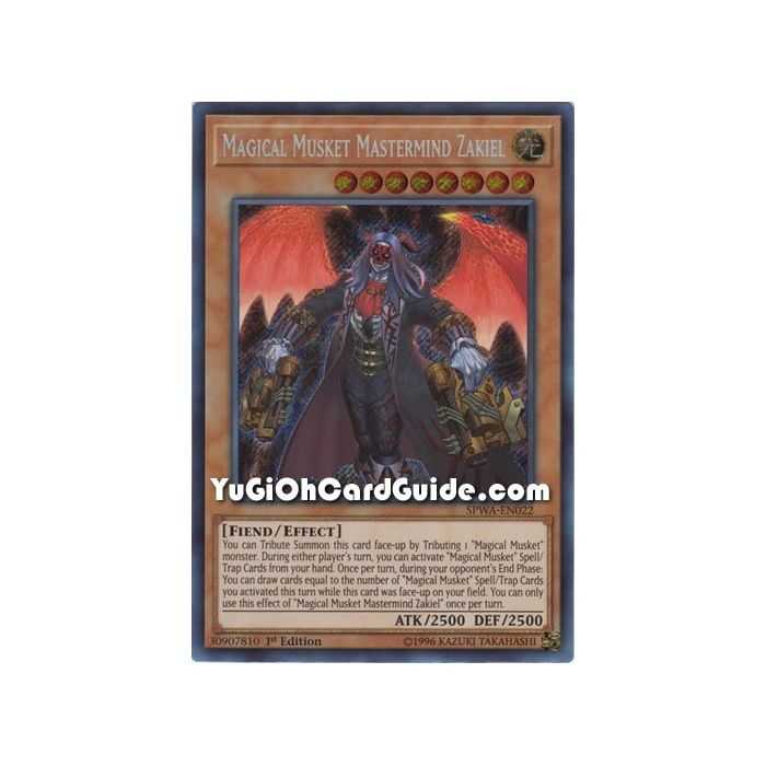 Magical Musket Mastermind Zakiel (Super Rare) – Spirit Warriors | Carta YUGIOH en México
