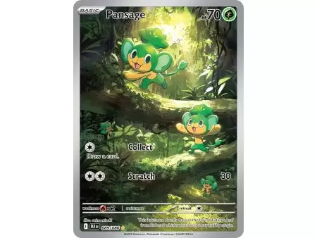 Pansage (Illustration Rare) – Black Bolt SV10.5 | Carta POKEMON en México