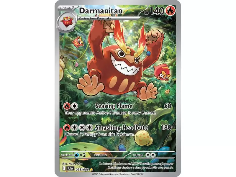 Darmanitan (Illustration Rare) – Black Bolt SV10.5 | Carta POKEMON en México