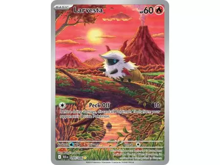 Larvesta (Illustration Rare) – Black Bolt SV10.5 | Carta POKEMON en México