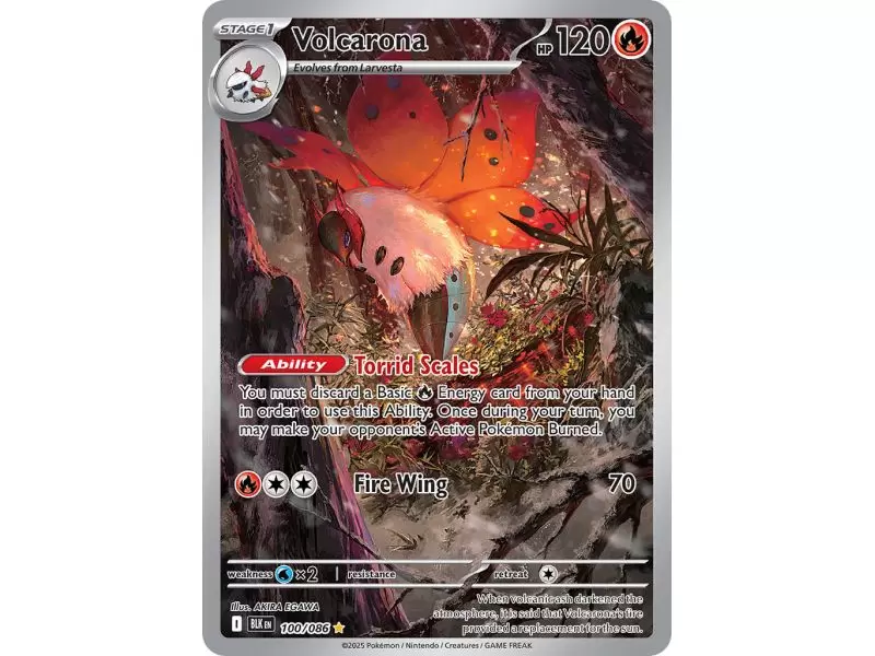 Volcarona (Illustration Rare) – Black Bolt SV10.5 | Carta POKEMON en México