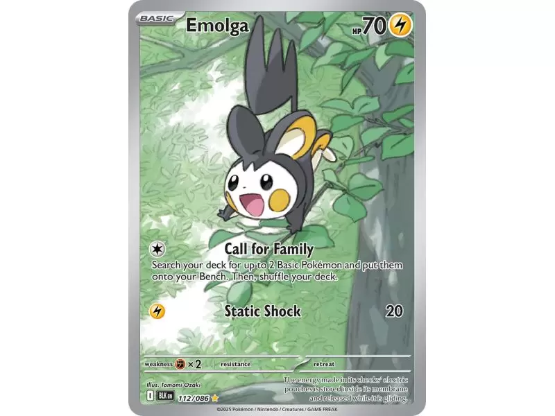Emolga (Illustration Rare) – Black Bolt SV10.5 | Carta POKEMON en México