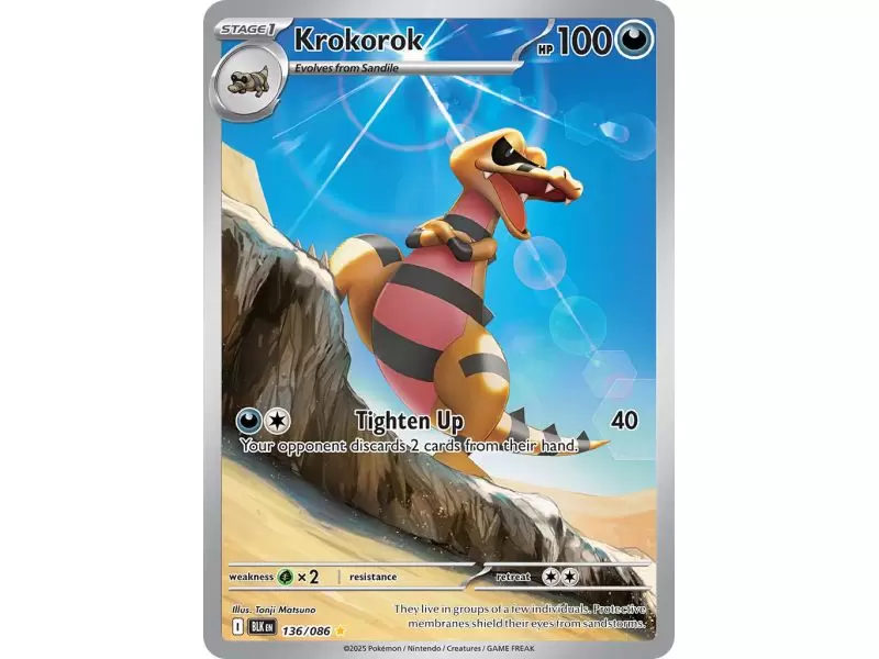 Krokorok (Illustration Rare) – Black Bolt SV10.5 | Carta POKEMON en México