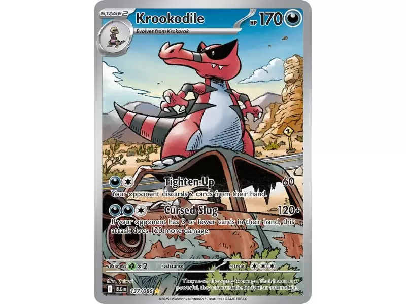 Krookodile (Illustration Rare) – Black Bolt SV10.5 | Carta POKEMON en México