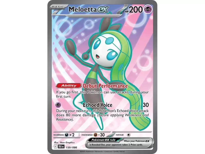 Meloetta ex (Ultra Rare) – Black Bolt SV10.5 | Carta POKEMON en México