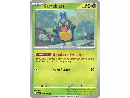 Karrablast (Common/Reverse Holofoil) – Black Bolt SV10.5 | Carta POKEMON en México