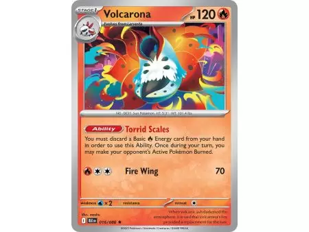 Volcarona (Rare/Reverse Holofoil) – Black Bolt SV10.5 | Carta POKEMON en México
