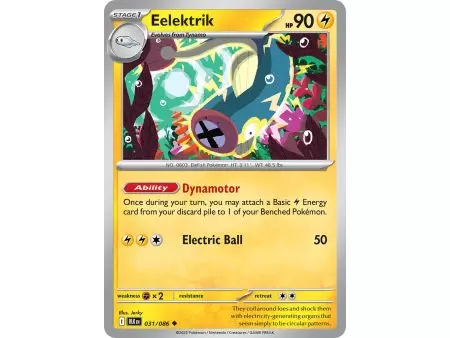 Eelektrik (Uncommon/Reverse Holofoil) – Black Bolt SV10.5 | Carta POKEMON en México