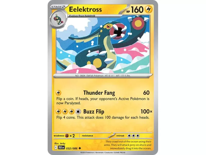 Eelektross (Uncommon/Reverse Holofoil) – Black Bolt SV10.5 | Carta POKEMON en México