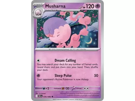 Musharna (Uncommon/Reverse Holofoil) – Black Bolt SV10.5 | Carta POKEMON en México