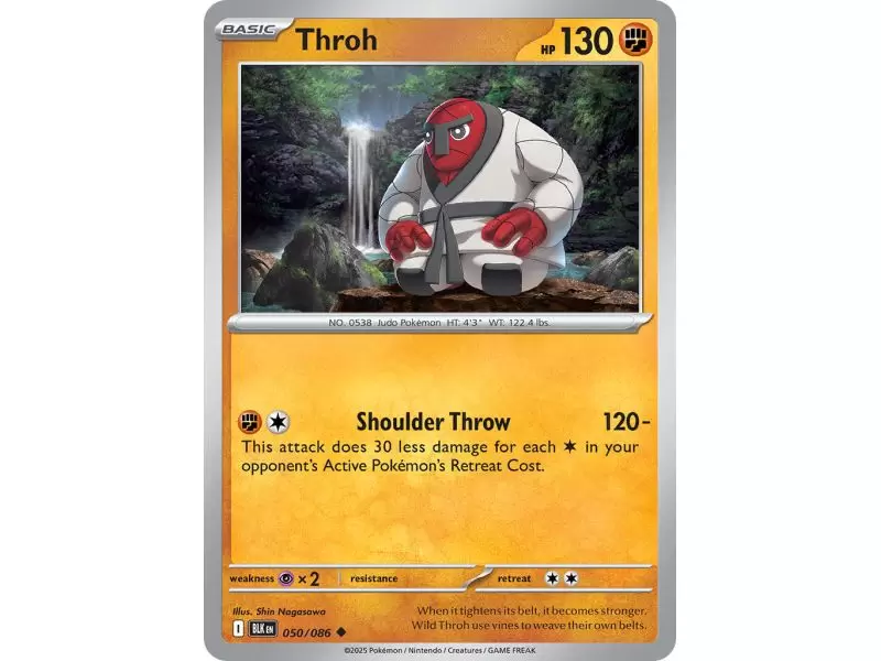 Throh (Uncommon/Reverse Holofoil) – Black Bolt SV10.5 | Carta POKEMON en México
