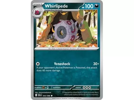 Whirlipede (Common/Reverse Holofoil) – Black Bolt SV10.5 | Carta POKEMON en México