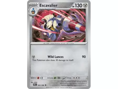 Escavalier (Uncommon/Reverse Holofoil) – Black Bolt SV10.5 | Carta POKEMON en México