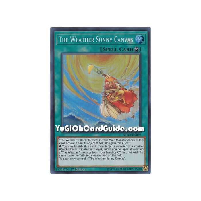 The Weather Sunny Canvas (Super Rare) – Spirit Warriors | Carta YUGIOH en México