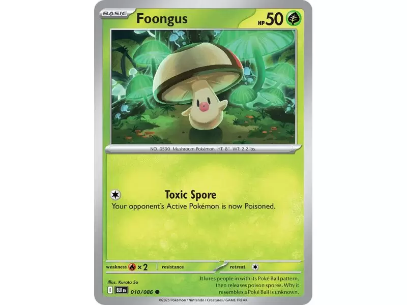 Foongus (Poke Ball Pattern) – Black Bolt SV10.5 | Carta POKEMON en México