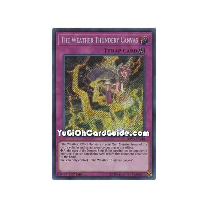 The Weather Thundery Canvas (Secret Rare) – Spirit Warriors | Carta YUGIOH en México