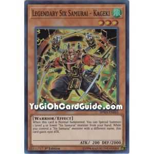 Legendary Six Samurai - Kageki (Super Rare) – Spirit Warriors | Carta YUGIOH en México