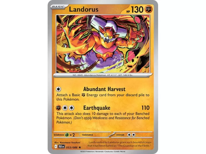 Landorus (Poke Ball Pattern) – Black Bolt SV10.5 | Carta POKEMON en México