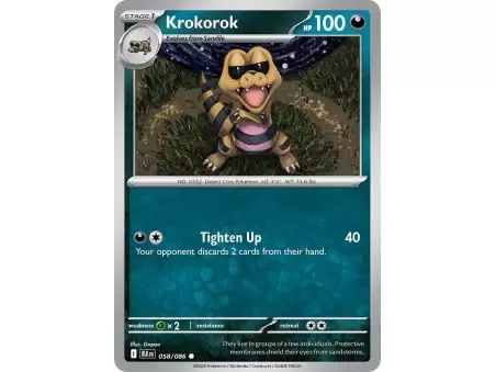 Krokorok (Poke Ball Pattern) – Black Bolt SV10.5 | Carta POKEMON en México