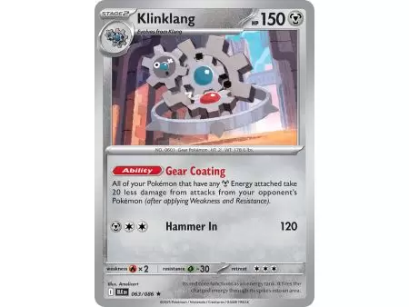 Klinklang (Poke Ball Pattern) – Black Bolt SV10.5 | Carta POKEMON en México