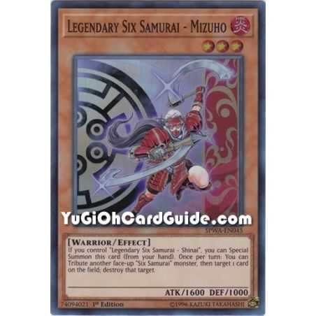 Legendary Six Samurai - Mizuho (Super Rare) – Spirit Warriors | Carta YUGIOH en México